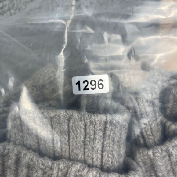 Taylor Stitch Merino Wool Fishermans Sweater Womens M Gray Chunky Knit - Picture 8 of 8